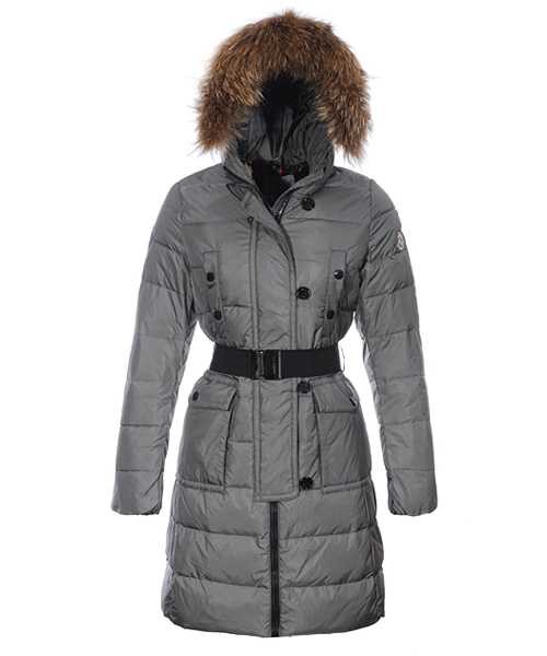 Moncler Genevrier Women Coats Hooded Long Grey – Cheap Moncler jackets ...