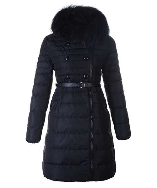 Moncler Herisson Fashion Coat Womens Long Black – Cheap Moncler jackets ...